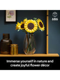 LEGO Botanicals Sunflower Bouquet building set with 6 sunflowers - British product