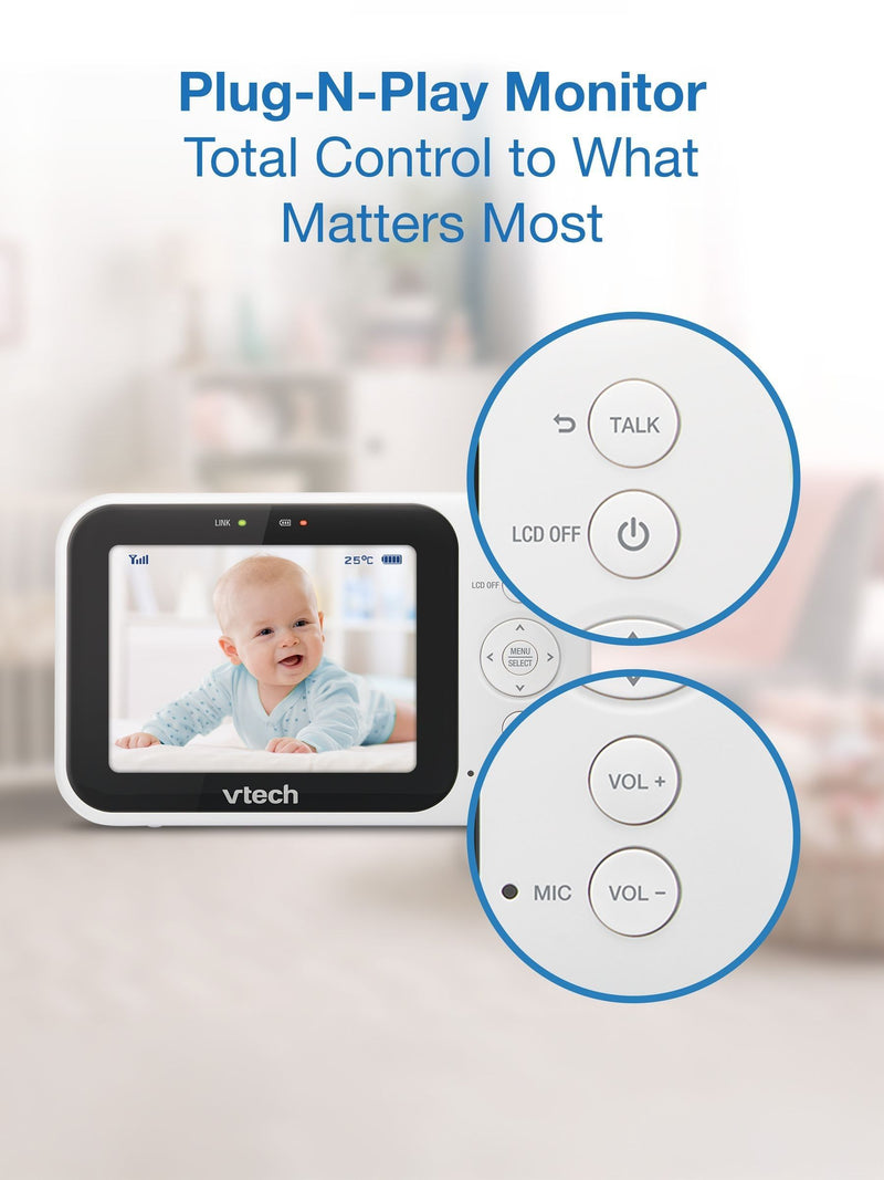 V-Tech 3.5 inch pan and tilt video monitor British product