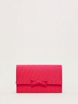 Next Phase Eight Pink Grosgrain Bow Clutch Purse- Buy online at McGrocer