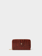Next Osprey London Brown The Carla Leather Zip Around Purse- Buy online at McGrocer