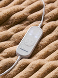 Morphy Richards large striped fleece electric heated throw - British product