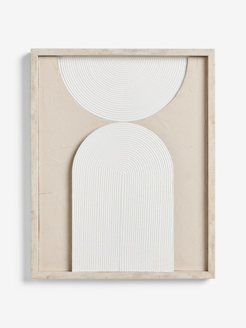 Neutral light up textured abstract wall art, imported from the UK