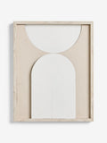 Neutral light up textured abstract wall art, imported from the UK