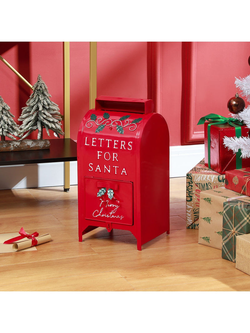 Homcom Christmas letter postbox red A5, UK version