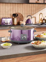 Next Morphy Richards Purple Accents Sear & Stew 6.5L Slow Cooker- Buy online at McGrocer