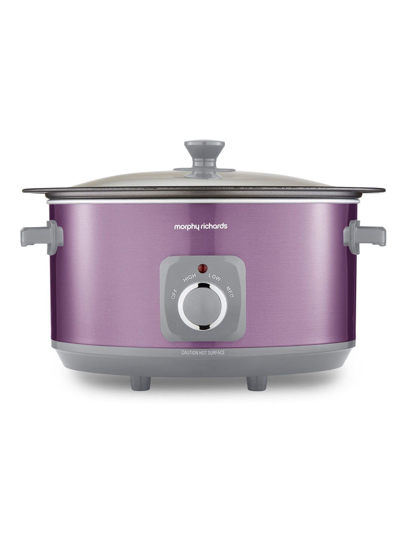 Morphy Richards 6.5L slow cooker with glass lid, imported from the UK