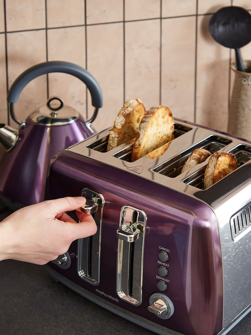 Morphy Richards Purple Accents 4 Slice Toaster, UK version