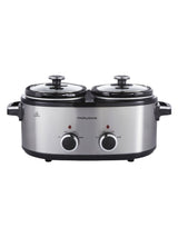 Next Morphy Richards DuoServe Double Pot 4L Slow Cooker- Buy online at McGrocer