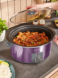 Morphy Richards Purple Accents Sear & Stew slow cooker 3.5L, UK version