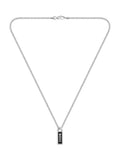 BOSS Kassy Emblem pendant necklace stainless steel black enamel - British product