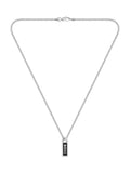 BOSS Kassy Emblem pendant necklace stainless steel black enamel - British product