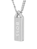 BOSS Kassy Emblem pendant necklace stainless steel black enamel - British product