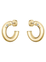 Next BOSS Live Collection Gold IP Hoop Earrings 25mm- Buy online at McGrocer