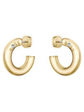 BOSS gold plated hoop earrings 25mm, imported from the UK
