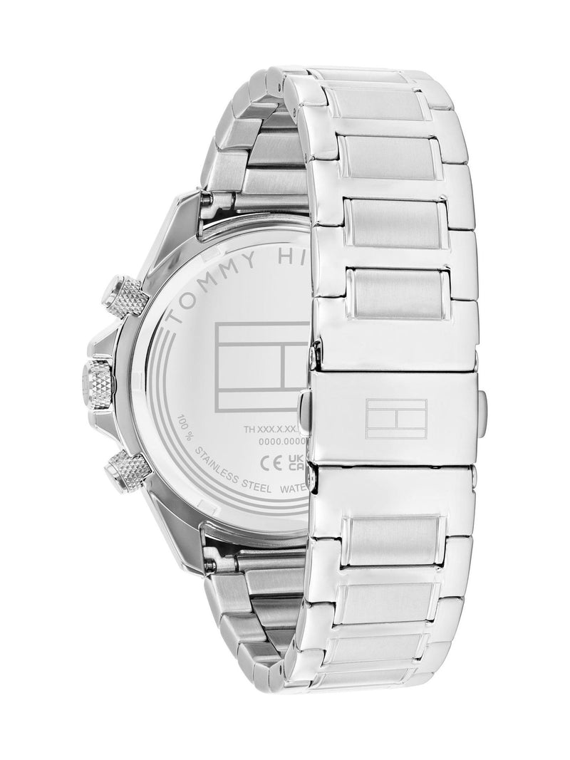 Tommy Hilfiger silver tone stainless steel bracelet watch 44mm, UK version
