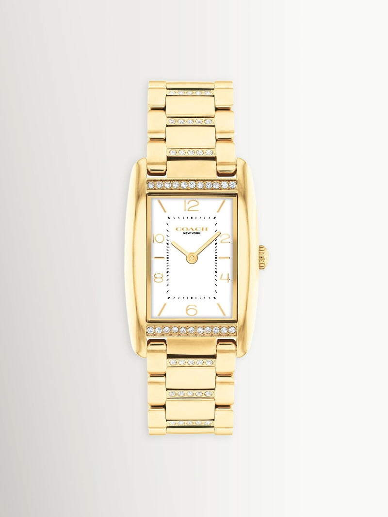 Coach gold tone Reese crystal bracelet watch (British brand)
