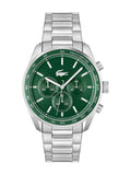 Lacoste Boston chronograph watch silver tone, imported from the UK