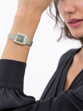 BOSS Mae Petite soft square two tone bracelet watch, UK version