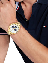 Next Tommy Hilfiger Gold Tone Gold Plated Bracelet Watch, 40mm- Buy online at McGrocer