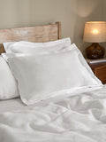 Yard set of 2 Hebden waffle cotton pillowcases (British brand)