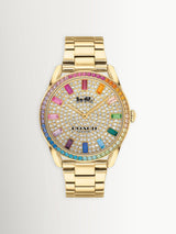Next COACH Preston Gold Tone Bracelet Watch 36mm- Buy online at McGrocer