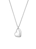 BOSS silver tone heart necklace stainless steel (British brand)