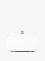 Next Carvela White Cecilia Hard Clutch Bag- Buy online at McGrocer