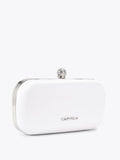 Carvela white Cecilia hard clutch bag bronze crystal - British product