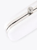 Carvela white Cecilia hard clutch bag bronze crystal - British product