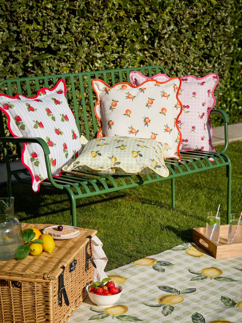 Furn Sage lemon outdoor cushion 45x45 cm (British brand)