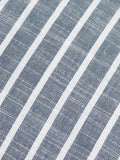 Yard Navy Hessle Stripe outdoor cushion 45cm - British product