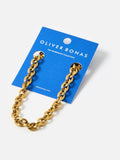 Oliver Bonas gold tone waterproof chunky chain necklace - British product