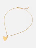 Oliver Bonas gold tone heart pendant necklace (British brand)