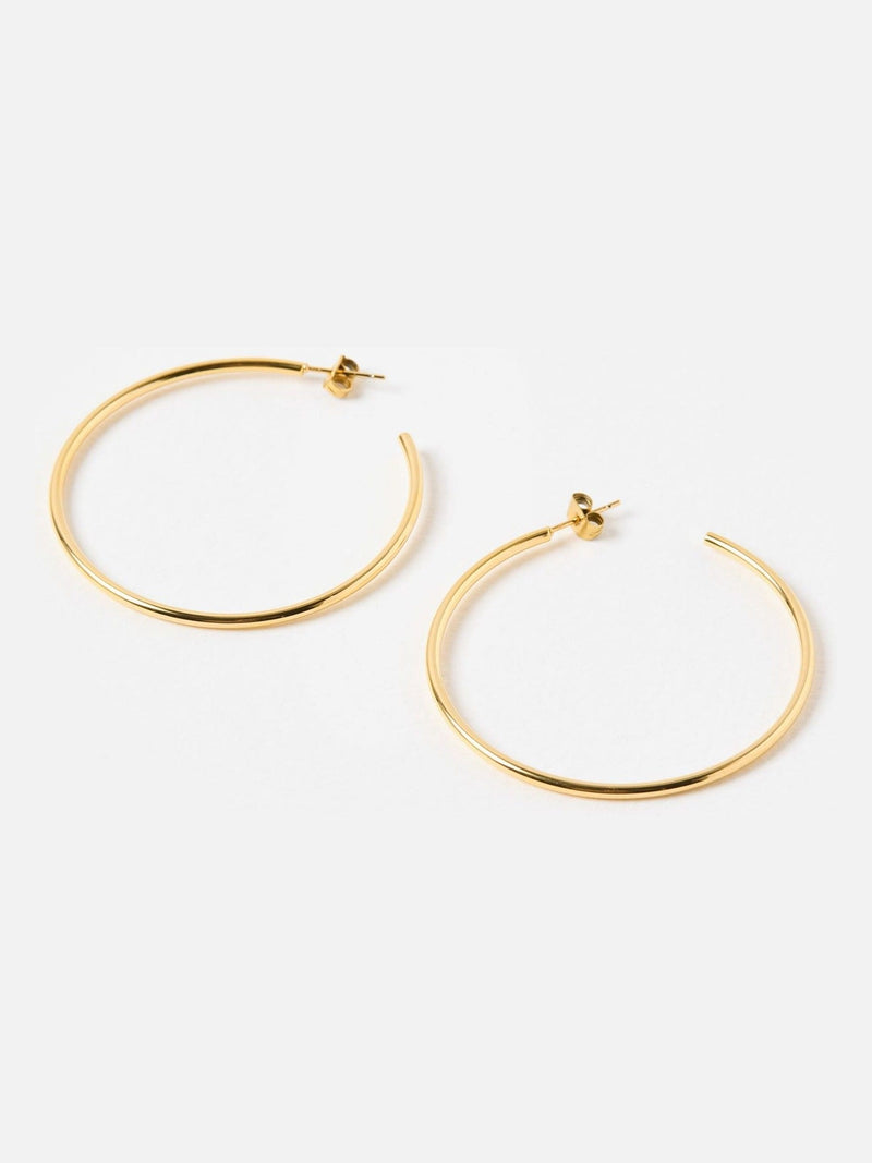 Oliver Bonas gold hoop earrings large waterproof, UK version