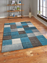 Next Think Rugs Blue Brooklyn Modern Geometric Rug- Buy online at McGrocer