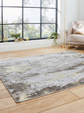 Think Rugs Grey Apollo GR580 modern abstract rug (British brand)
