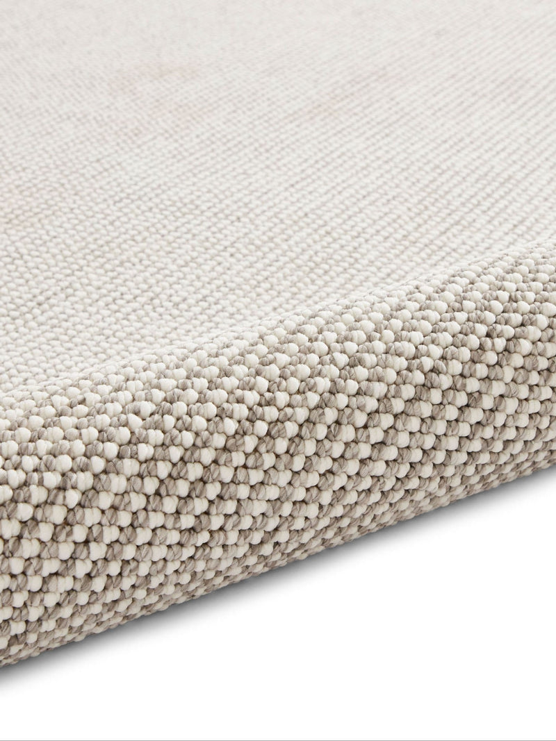 Think Rugs White E6404 Boucle Rug - British product
