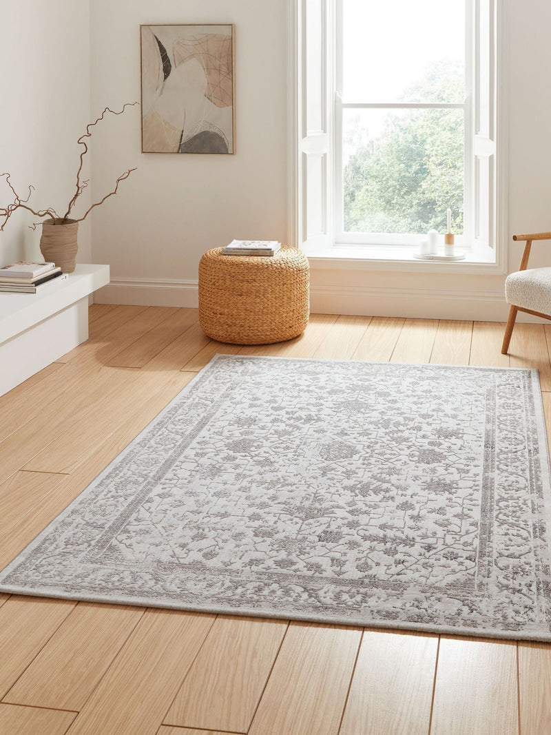 Think Rugs grey vintage rug, imported from the UK