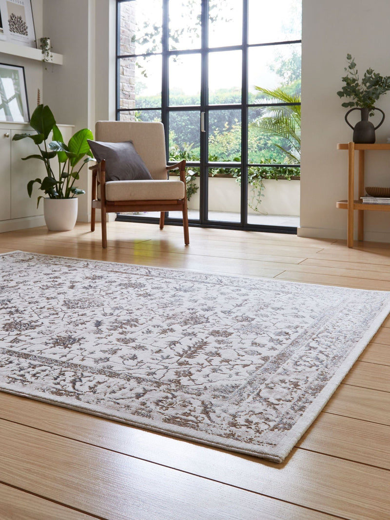 Think Rugs beige vintage rug - British product