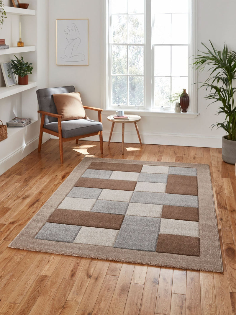 Think Rugs Brooklyn geometric rug, imported from the UK