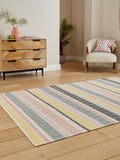 Think Rugs hand-woven cotton geometric rug, UK version