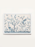 Laura Ashley Blue Tregaron wall art frame medium, imported from the UK