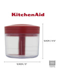 KitchenAid red manual food chopper - British product