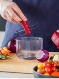 KitchenAid red manual food chopper - British product