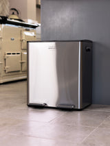 Next Charles Bentley Stainless Steel 30L Double Compartment Kitchen Bin- Buy online at McGrocer