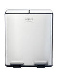 Charles Bentley 30L dual compartment kitchen bin stainless steel (British brand)