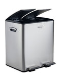 Charles Bentley 30L dual compartment kitchen bin stainless steel (British brand)