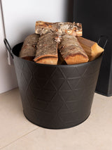 Next Snug Black Large Yew Fireside Log Bucket- Buy online at McGrocer