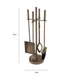 Snug iron fireside companion set tools 62cm - British product