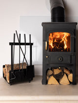 Next Snug Black Hazel Log Holder and Fireside Companion Set- Buy online at McGrocer